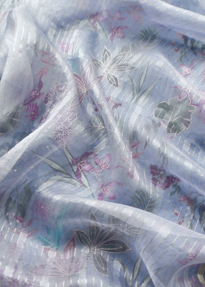 wedding wear embroidered organza suit

