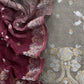 Gajji silk suit with bandhani printed dupatta