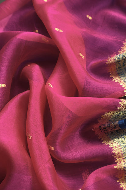Teal Blue Handloom Raw Silk Kurta And Kora Silk Dupatta With Kadwa Weaving