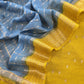 Yellow Banarasi Chanderi Suit With Contrast Dupatta