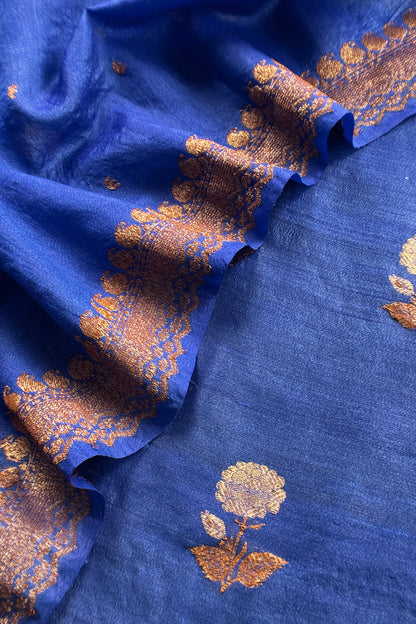 Handloom Raw Silk Suit With Kora Silk Dupatta