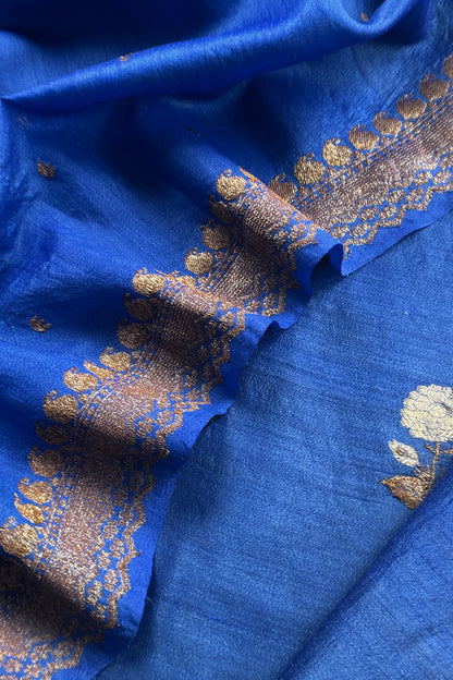 Handloom Raw Silk Suit With Kora Silk Dupatta