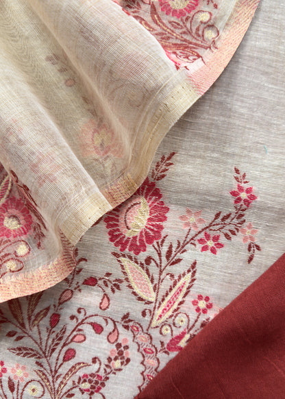 jamdani weaved suit for gifting mom

