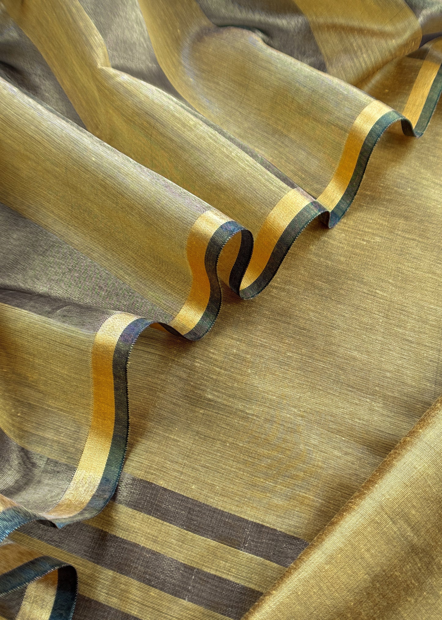 Yellow Banarasi Chanderi Suit With Dupatta