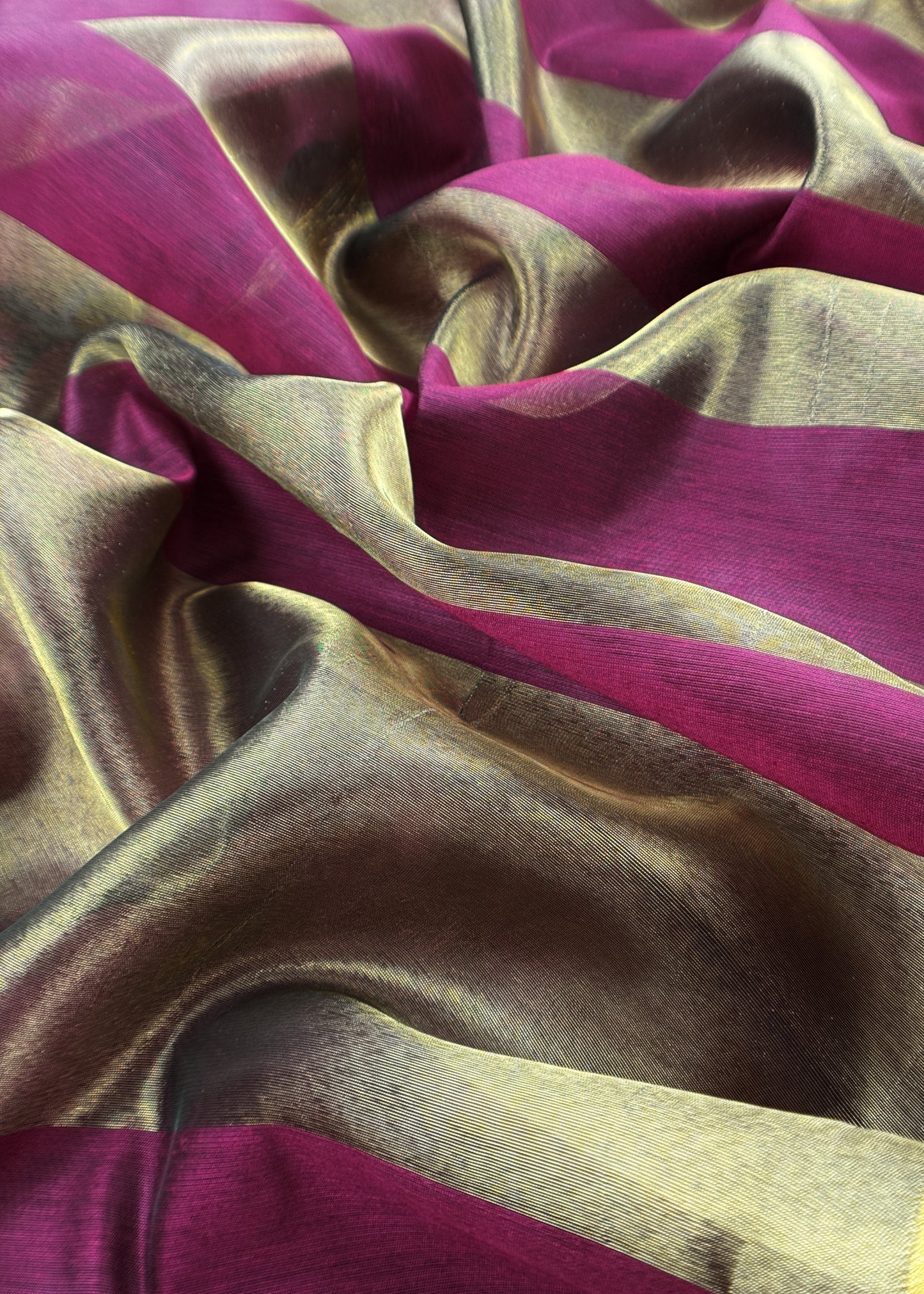 Purple Banarasi Chanderi Suit With Dupatta