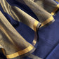 Blue Banarasi Chanderi Suit With Dupatta