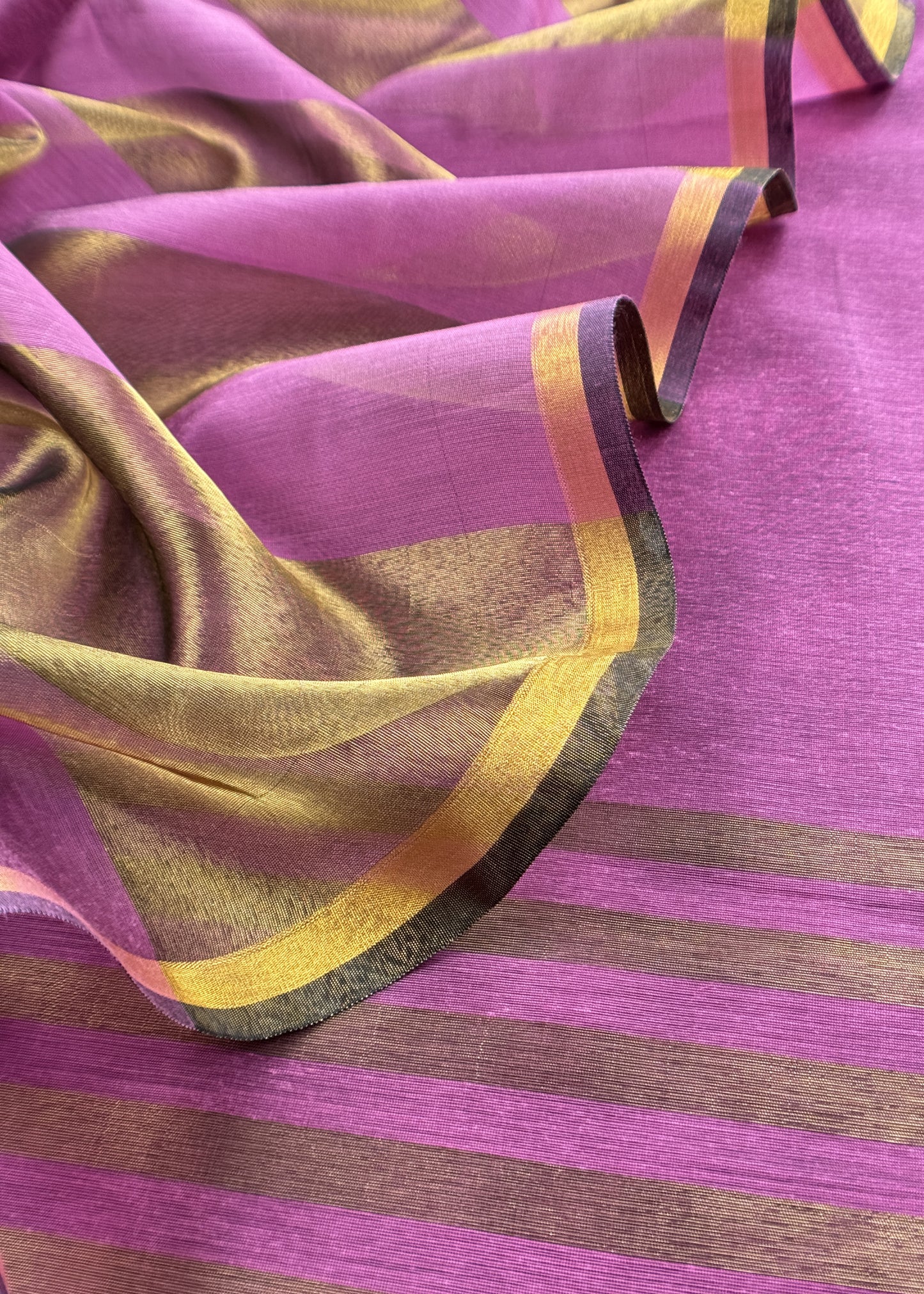 Pink Banarasi Chanderi Suit With Dupatta