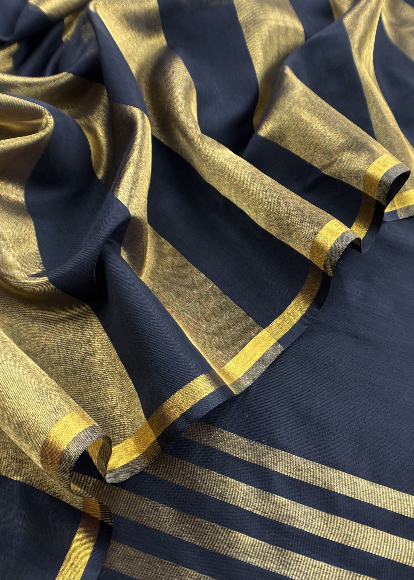 Black Banarasi Chanderi Suit With Dupatta