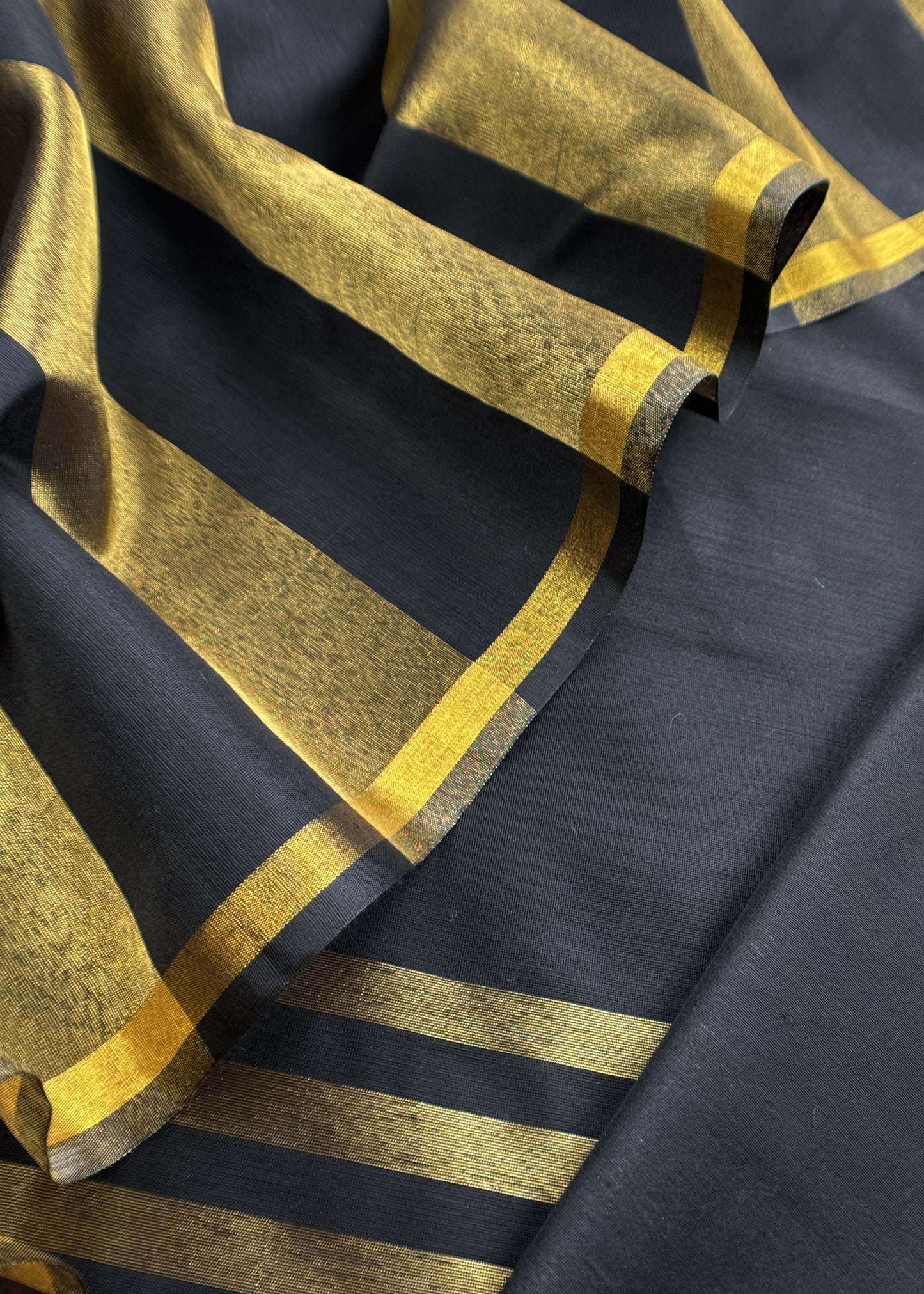 Black Banarasi Chanderi Suit With Dupatta