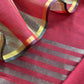 Red Banarasi Chanderi Suit With Dupatta