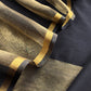 Black Banarasi Chanderi Suit With Dupatta