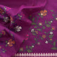 Purple Floral Jamdani Weave Unstitched Chanderi Suit