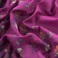 Purple Floral Jamdani Weave Unstitched Chanderi Suit