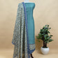 Fawn Kalamkari Print Pure Maheshwari Silk Unstitched Suit Fabric
