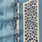Ice Blue Handloom Mul Unstitched Suit Fabric With Pearls And Mirror Handwork