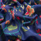 Green And Blue Kalamkari Print Pure Maheshwari Silk Suit With Banarasi Phool Bootis