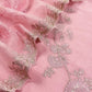 Pink Pure mulmul Suit With Organza Dupatta