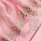 Pink Pure mulmul Suit With Organza Dupatta