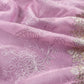 Lavender Pure Mulmul Suit With Organza Dupatta