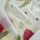 Chanderi suit fabric with jamdani weaving

