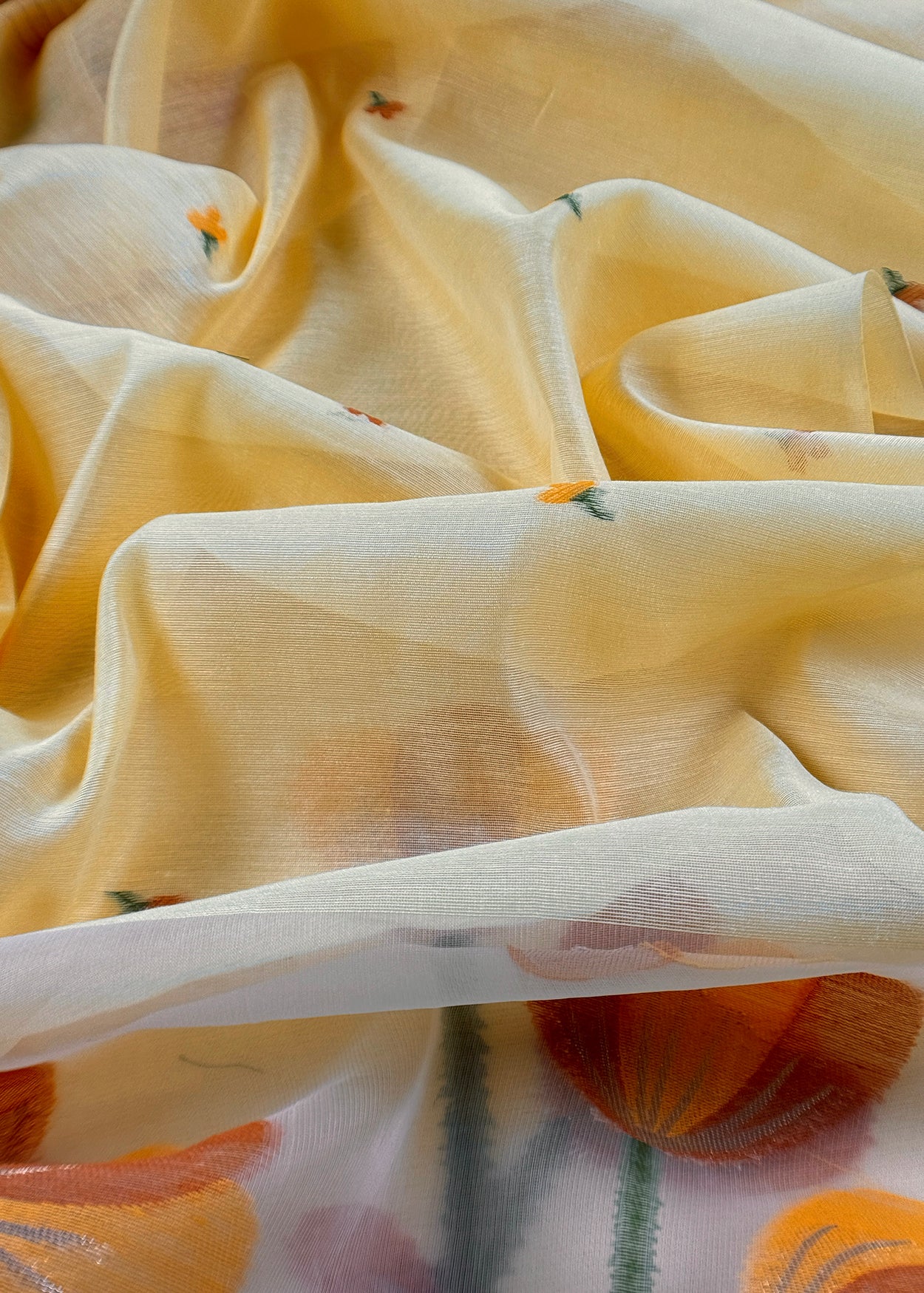 linen chanderi suit with jamdani weaving

