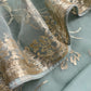 Green Pure Crushed Tissue Suit With Dupatta
