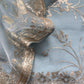 Sky Blue Pure Crushed Tissue Suit With Dupatta