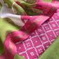 Pink Bandhani Maheshwari Silk Suit With Dupatta