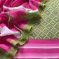 Green Bandhani Maheshwari Silk Suit With Dupatta