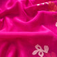 Pink Pure Mulmul Suit Fabric With Appliqué Work
