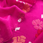 Pink Pure Mulmul Suit Fabric With Appliqué Work