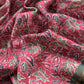 Hunter Green Ajrakh And Leheriya Handloom Maheshwari Silk Suit Fabric