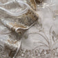 Off White Pure Crushed Tissue Suit With Dupatta