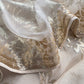 Off White Pure Crushed Tissue Suit With Dupatta