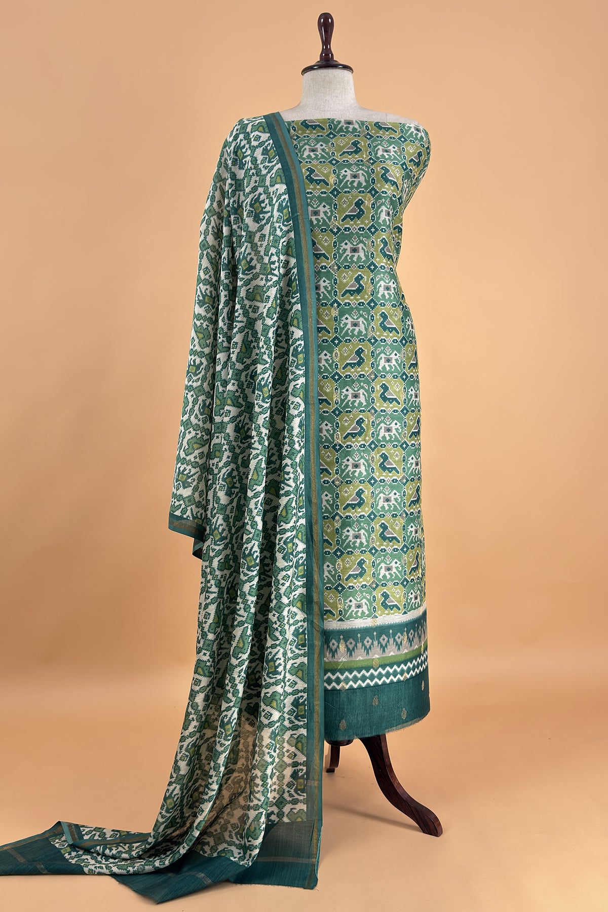 Summer wear maheshwari suit with dupatta

