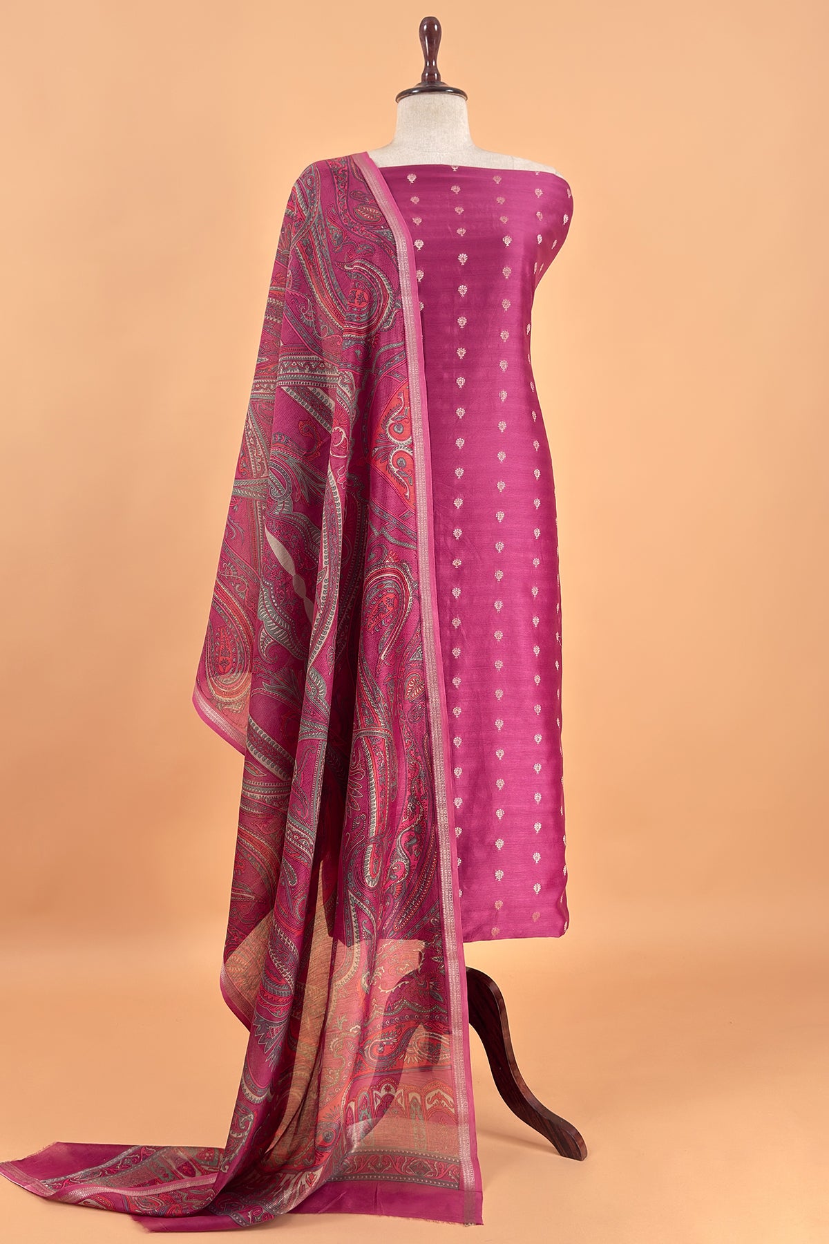 Summer wear maheshwari suit with dupatta

