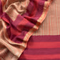 Pure Maheshwari Silk Suit With Block Print Dupatta