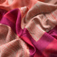Pure Maheshwari Silk Suit With Block Print Dupatta