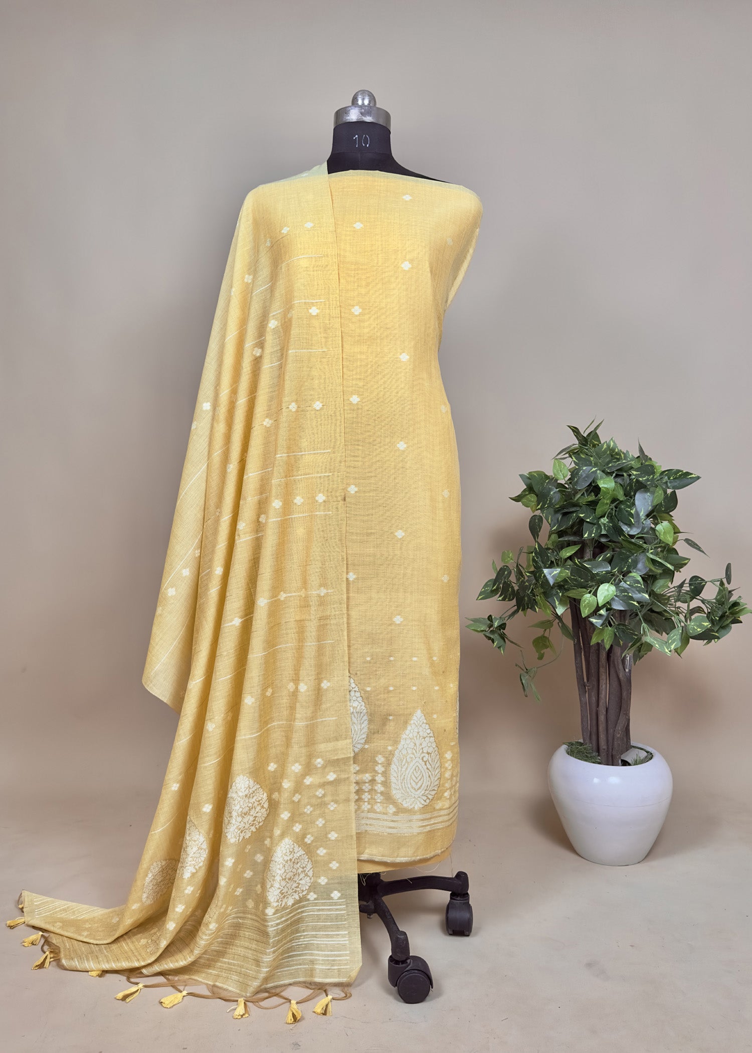 buy jamdani unstitched suit with dupatta