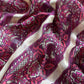 Wine Pure Maheshwari Silk Unstitched Suit fabric with Banarasi bootis and Kalamkari print