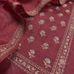 Mehroon Shree Niketan Embroidered Tussar Silk Suit