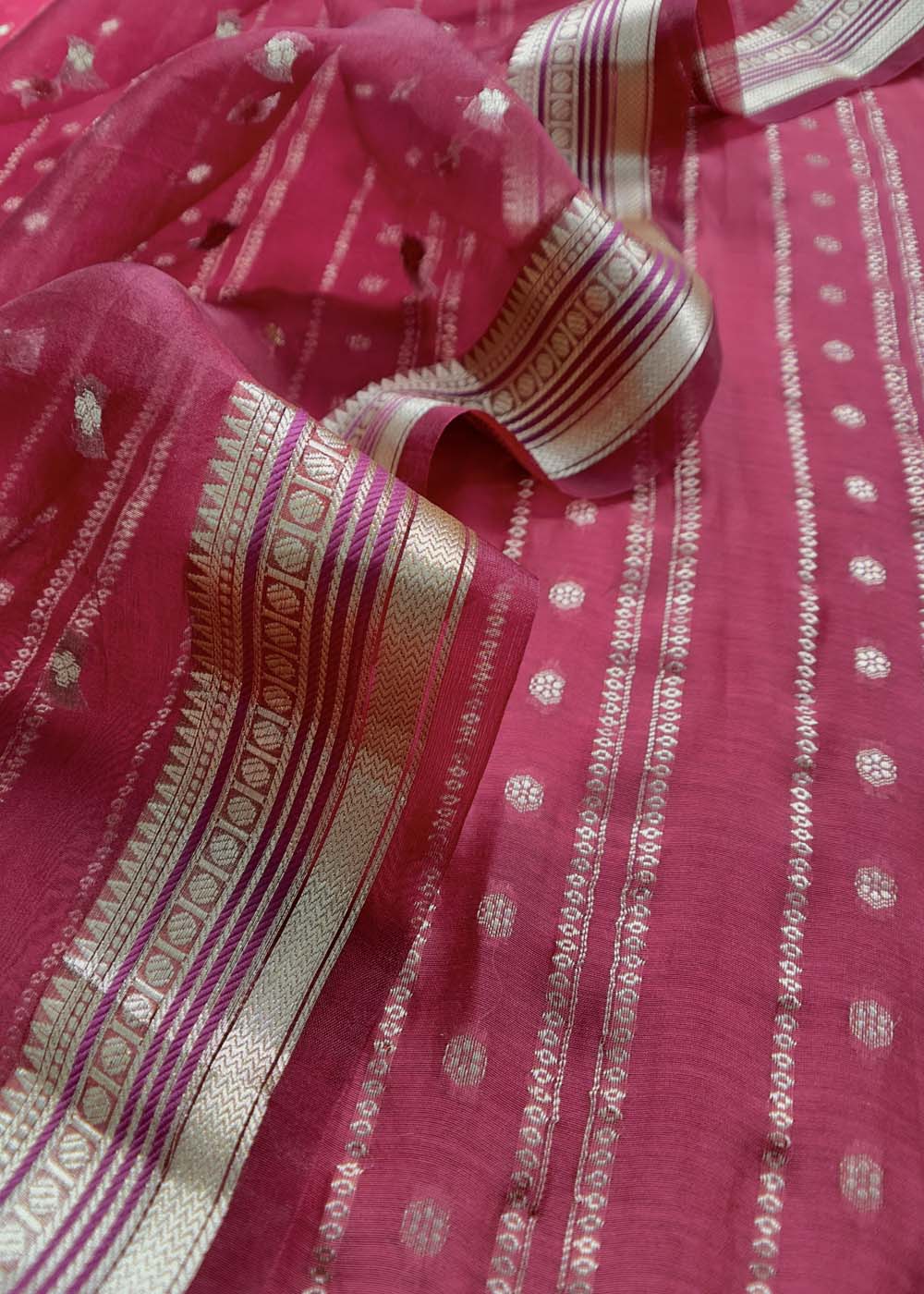 silk kurta is adorned with beautiful with Dupatta