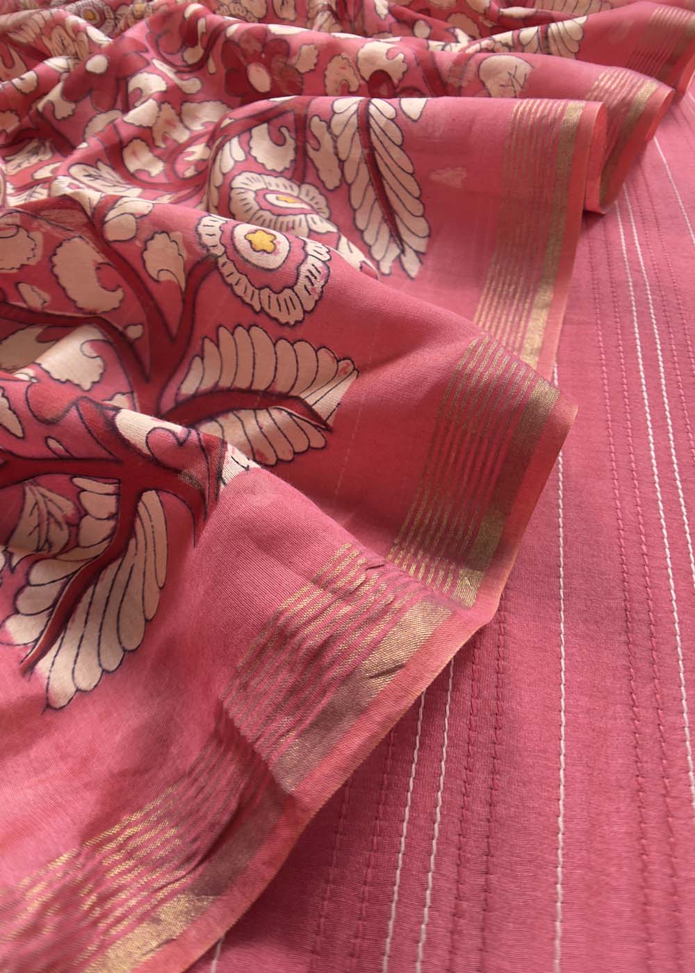 Buy unstitched maheshwari silk suit
