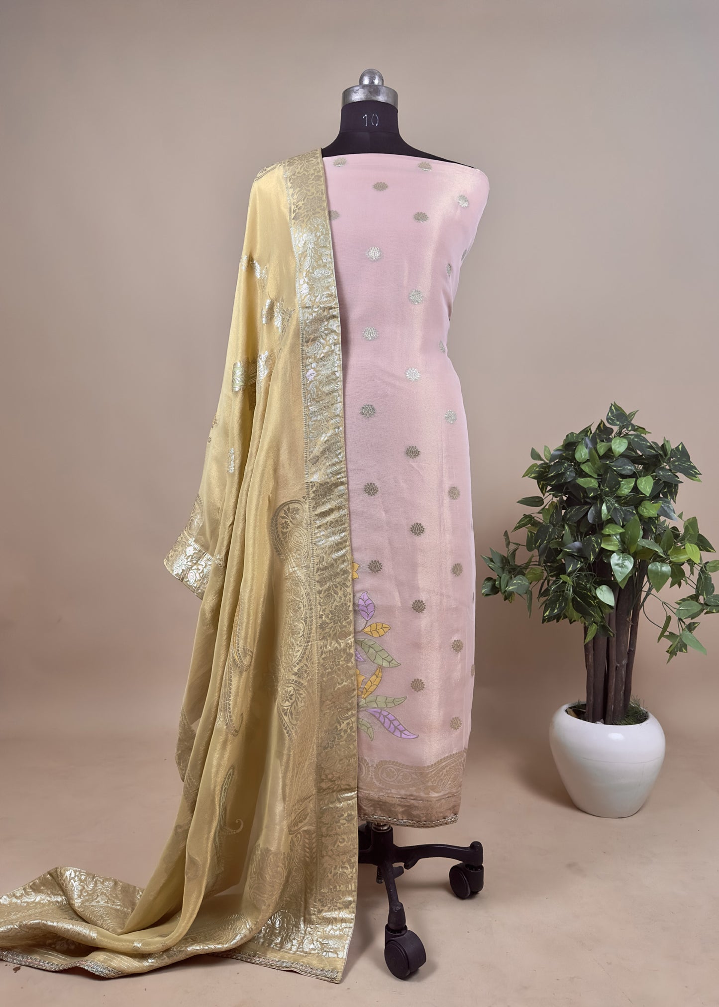 Pure Tissue Silk Suit Set