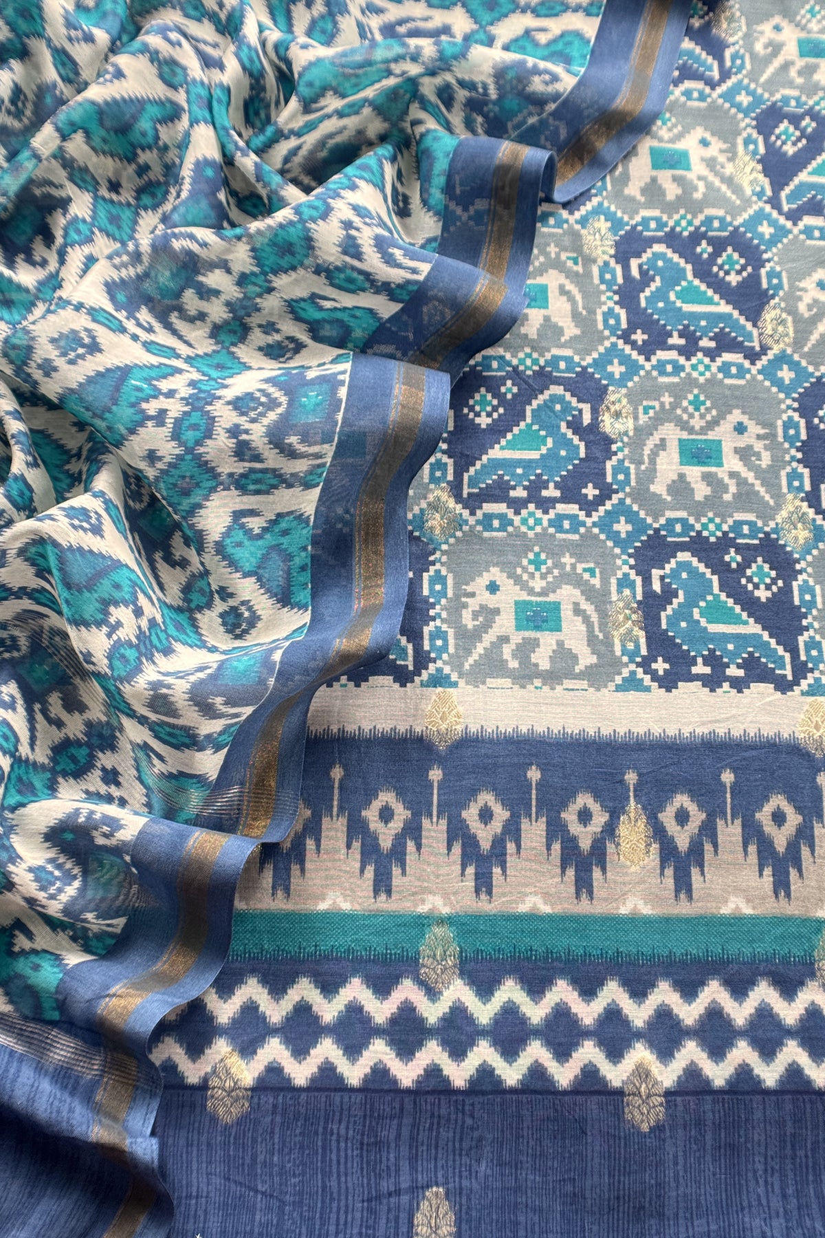 Summer wear maheshwari suit with dupatta

