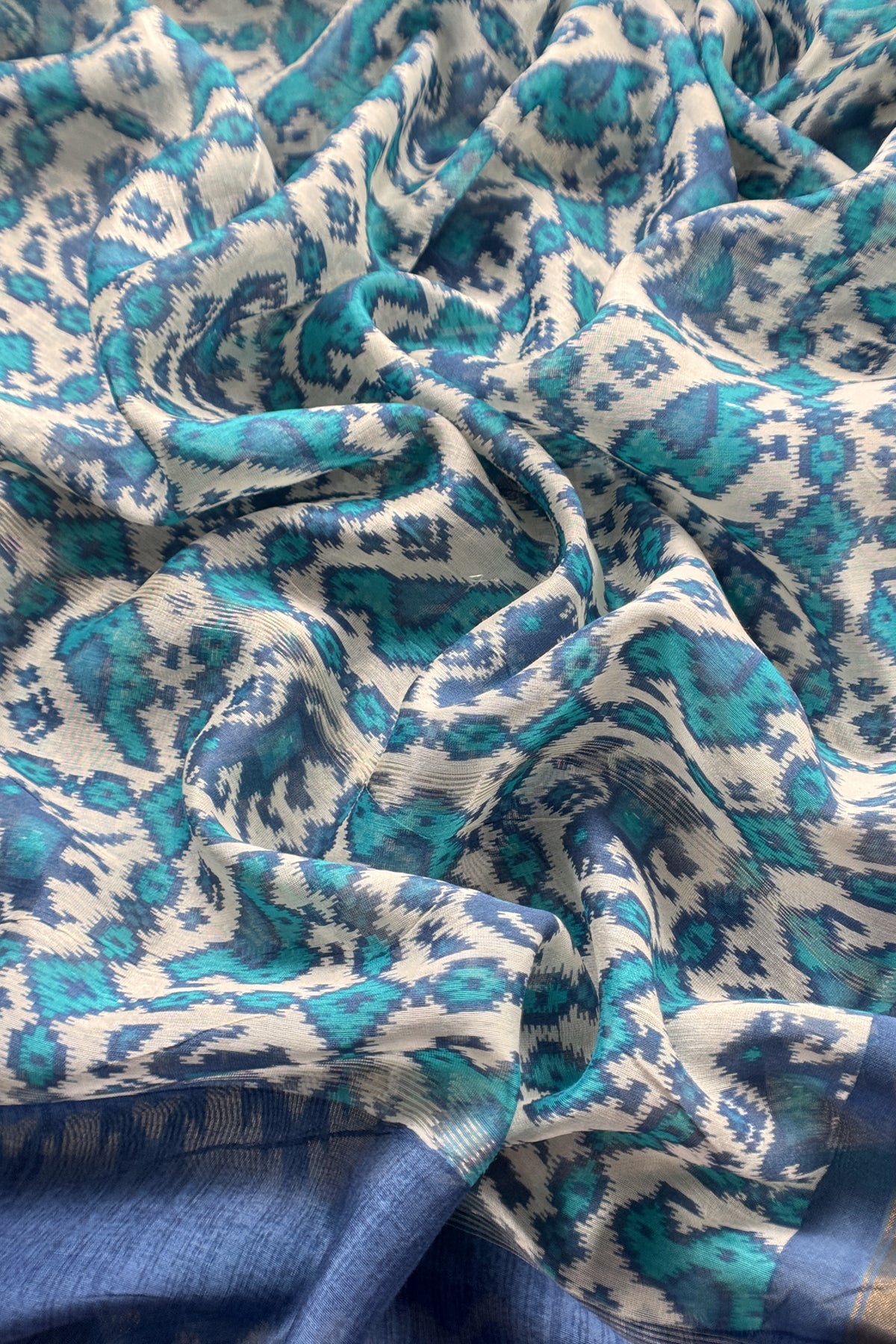 Pure maheshwari silk suit fabric

