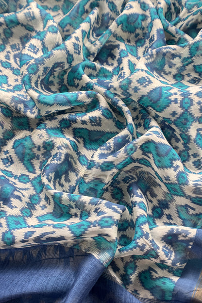 Pure maheshwari silk suit fabric


