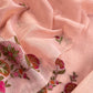 Chanderi suit fabric with jamdani weaving

