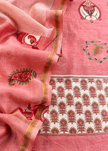 Pure maheshwari suit for women

