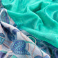 Blue Pure Maheshwari Silk Unstitched Suit With Dupatta